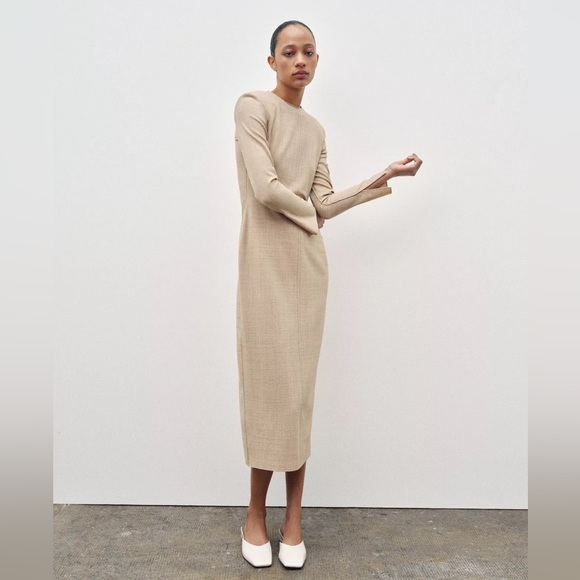 Zara Dresses & Skirts - NWT Zara Woman ZW Collection Wool Tube Dress Size L Large